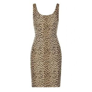Diane Von Furstenberg NWT Arianna Animal leopard cheetah print Dress 8